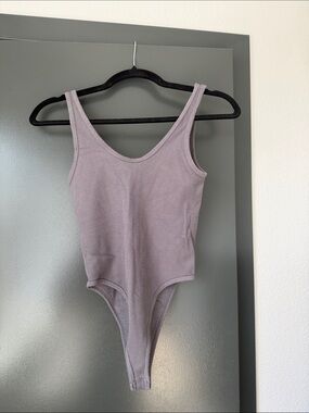 Ribbed stretch body suit